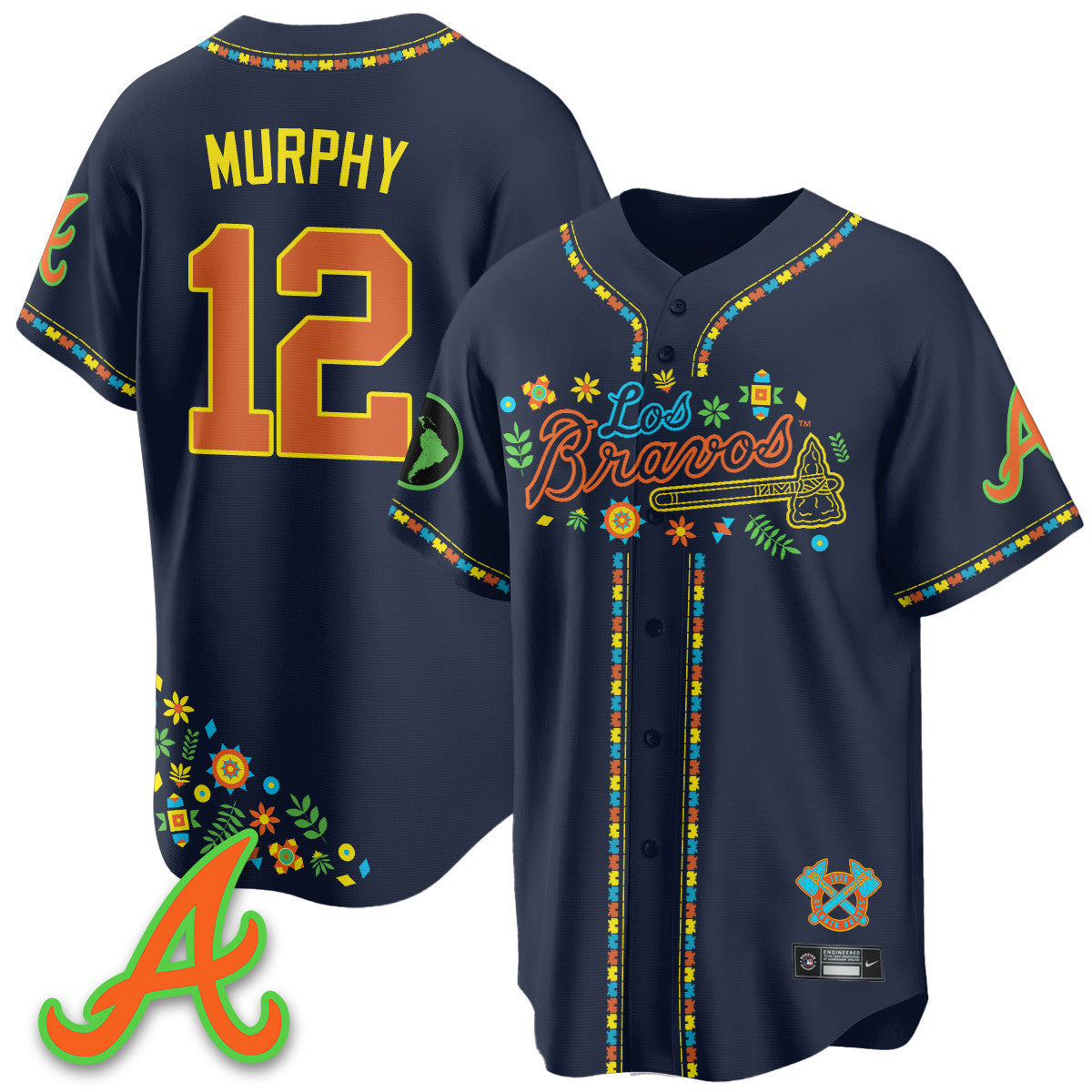 Women's Atlanta Braves 2025 "Los Bravos" Jersey - All Stitched