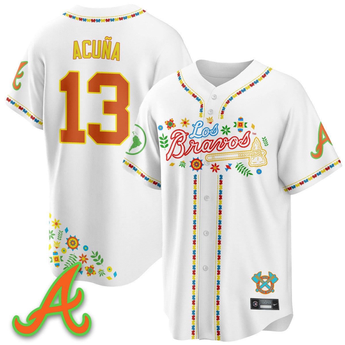 Women's Atlanta Braves 2025 "Los Bravos" Jersey - All Stitched