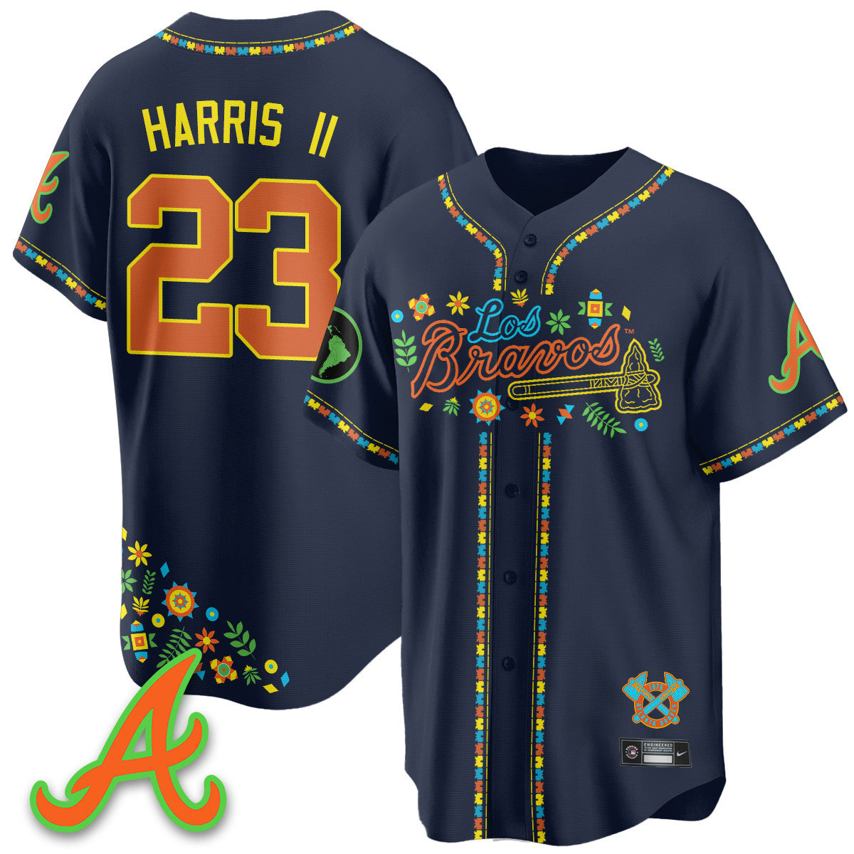 Women's Atlanta Braves 2025 "Los Bravos" Jersey - All Stitched