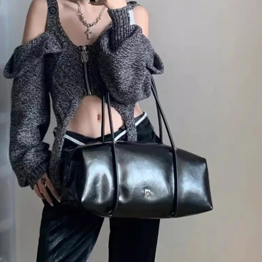 Women Stylish Armpit Bag Large Capacity PU