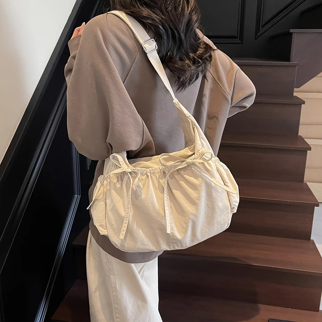 Large Capacity Women's Shoulder Bags Lightweight Nylon