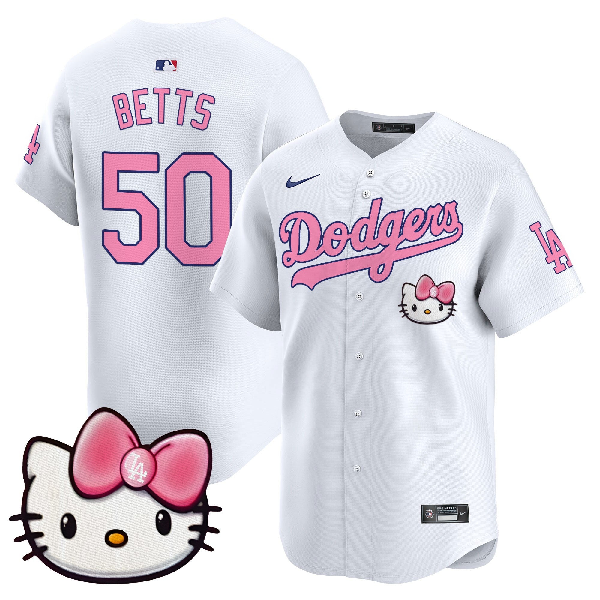 Unisex Dodgers 2025 Hello Kitty Vapor Premier Limited Jersey  All Stitched