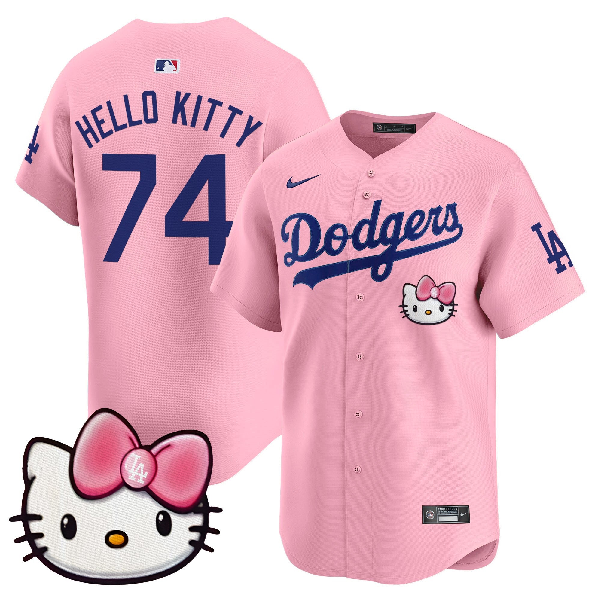 Unisex Dodgers 2025 Hello Kitty Vapor Premier Limited Jersey  All Stitched