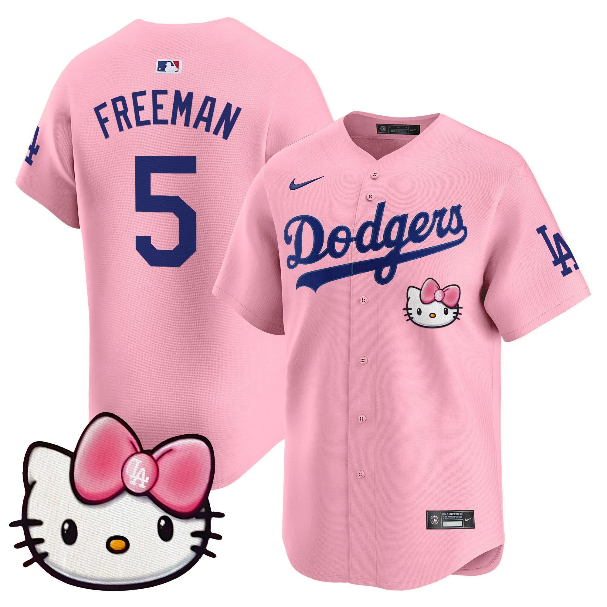 Unisex Dodgers 2025 Hello Kitty Vapor Premier Limited Jersey  All Stitched