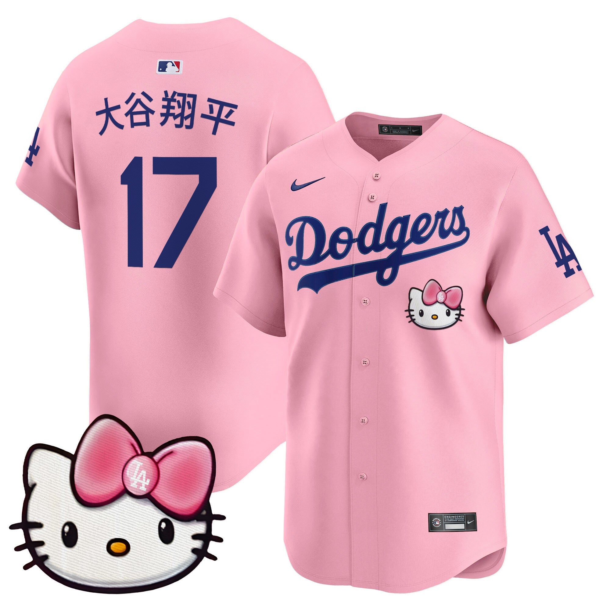 Unisex Dodgers 2025 Hello Kitty Vapor Premier Limited Jersey  All Stitched