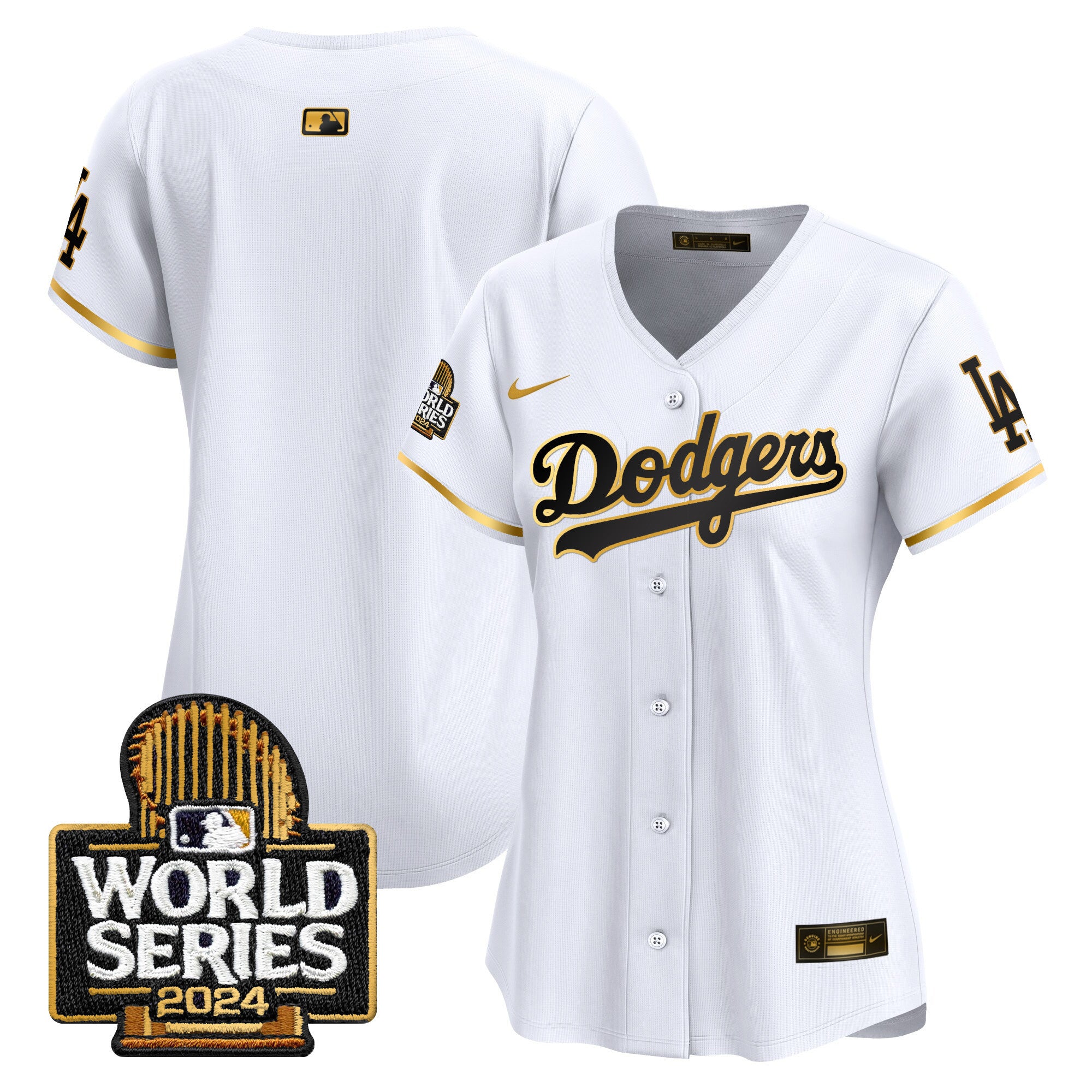 Women's Dodgers 2024 World Series Vapor Premier Limited Jersey - All Stitched