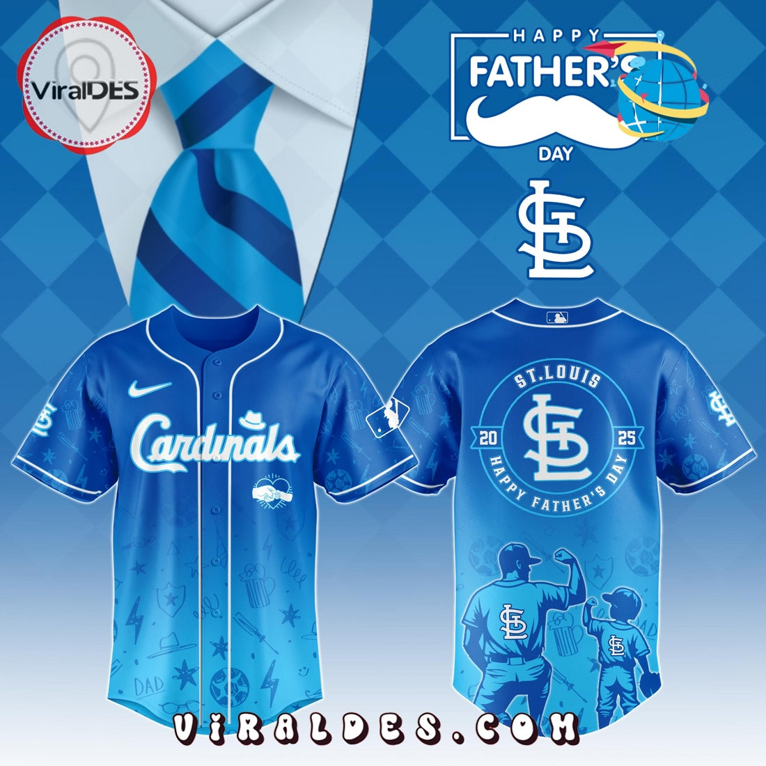 St.Louis Cardinals Father's Day Baseball Jersey